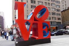New York City Sculpture Love By Robert Indiana 1359 6th Ave At 55